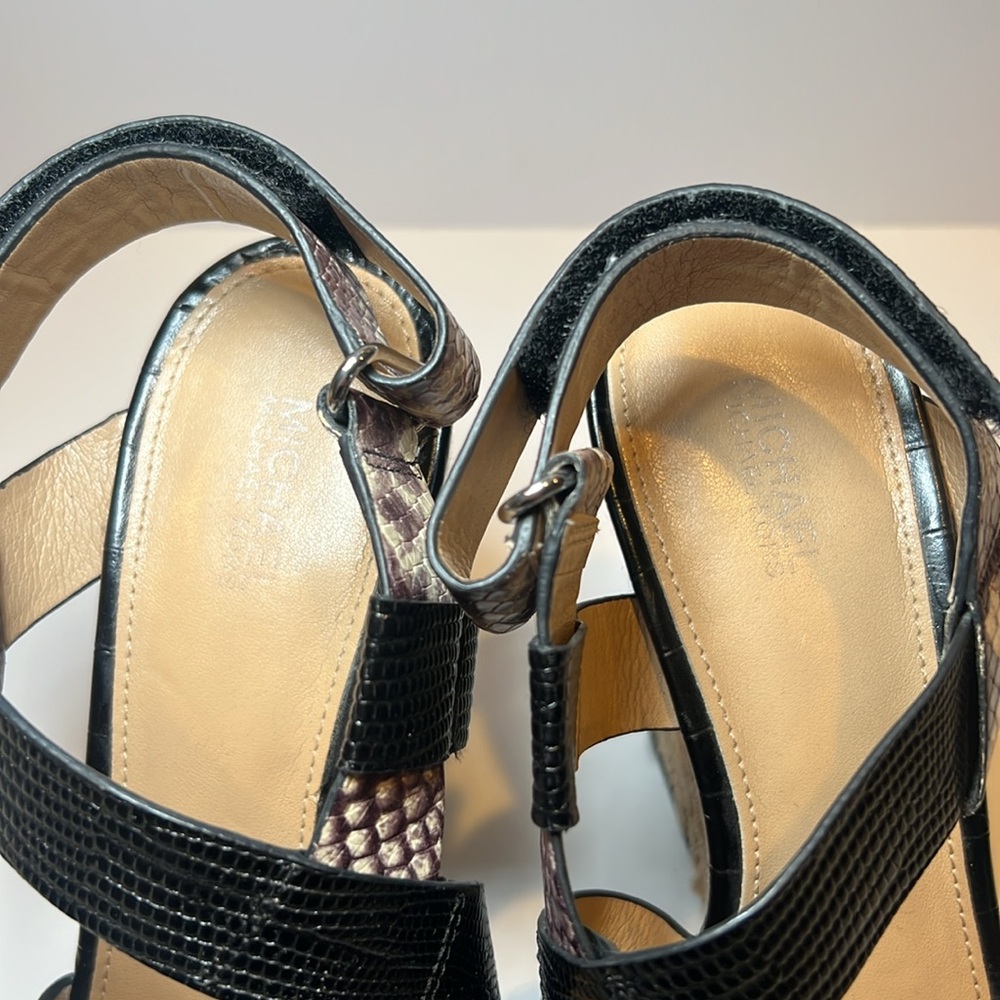 Michael Kors Women's Wedge Sandals Espadrilles Multicolor - Picture 3 of 6